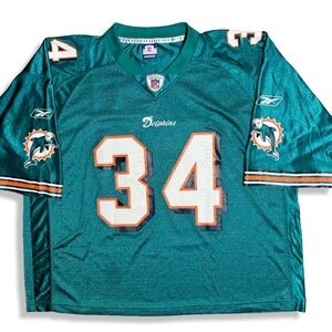 Vintage 00s Reebok Miami Dolphins Ricky Williams Jersey